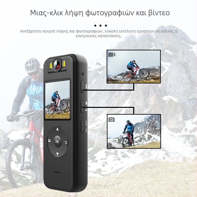 Z09 φορητή Wi‑Fi κάμερα, 1080p, οθόνη LCD 1.4", TF κάρτα, διάρκεια μπαταρίας 5 ωρών