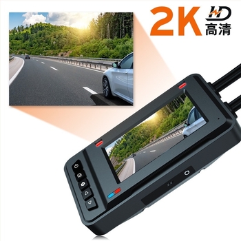 Κάμερα οδήγησης μοτοσικλέτας 2K HD με ADAS, BSD προειδοποίηση για τυφλά σημεία, καταγραφή GPS, αδιάβροχη