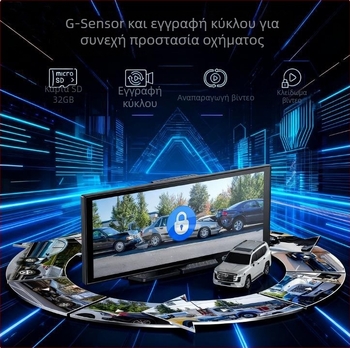 10,26 ιντσών φορητή οθόνη αυτοκινήτου MP5 Bluetooth με ασύρματο CarPlay και πλοήγηση Android