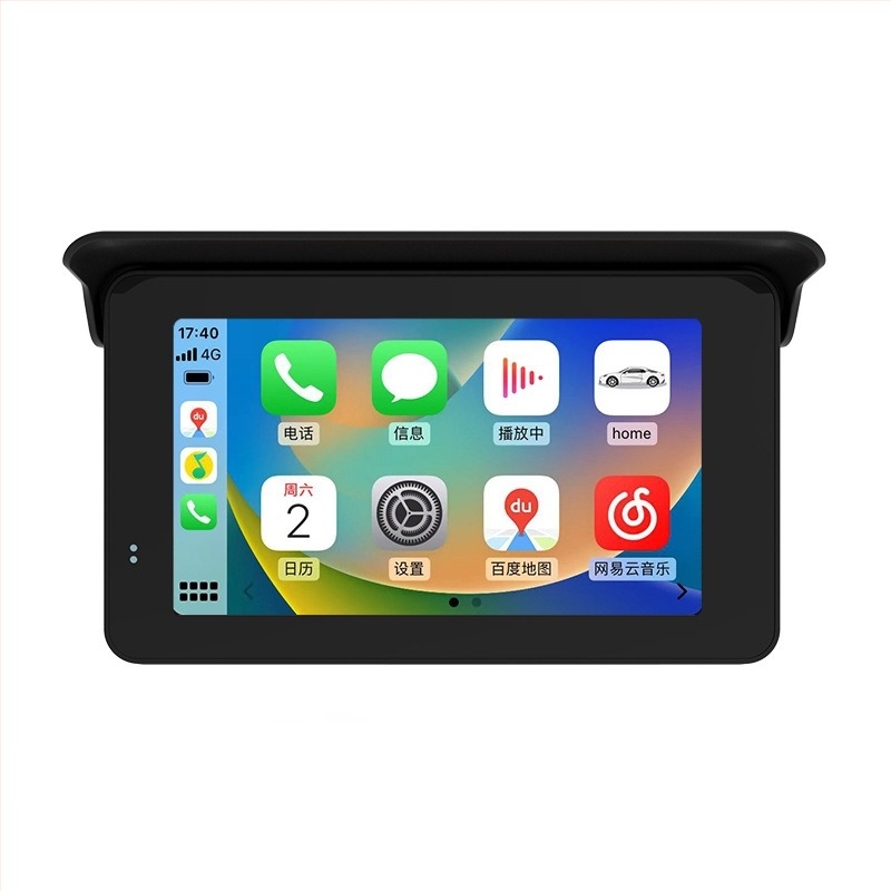 MT88A Διπύρηνο σύστημα πλοήγησης CarPlay για μοτοσικλέτες, ασύρματο, αδιάβροχη οθόνη αφής, Linux OS, ανάλυση 480×854, 1GB RAM