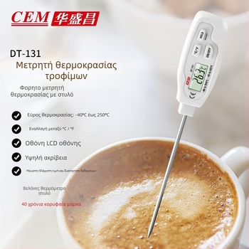 CEM DT-131 Θερμόμετρο εδάφους με βύσμα, plug-in tester για μέτρηση θερμοκρασίας, 1,5V μπαταρία κουμπί
