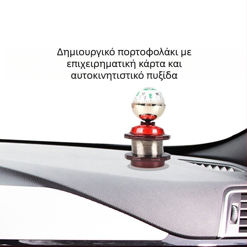Μπάλα πυξίδας ταμπλό αυτοκινήτου – πολυλειτουργική πυξίδα, πλαστικό, μάρκα Wenze, για οχήματα