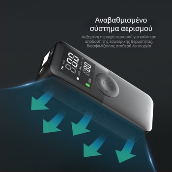 Αντλία αέρα αυτοκινήτου με έναν κύλινδρο, ασύρματη τροφοδοσία, 5V, 25 L/min, πάνω από 20 λεπτά λειτουργίας