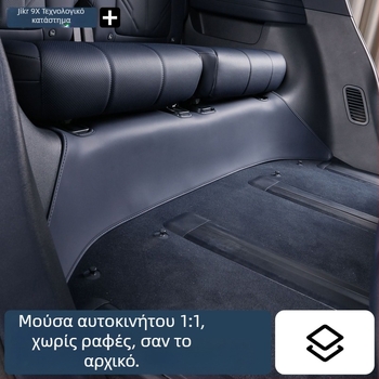 Δερμάτινο προστατευτικό μαξιλαράκι για το εσωτερικό αυτοκινήτου κάτω από τα τρία σειρές καθισμάτων Zeekr 9X – προστασία από γρατσουνιές και κλωτσιές