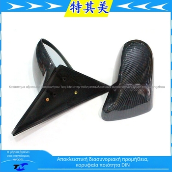 Καθρέφτης οπισθοπορείας Spoon για Honda Civic 1992–1995 EG και 1996–2000 EK, μαύρη υφή ανθρακονημάτων