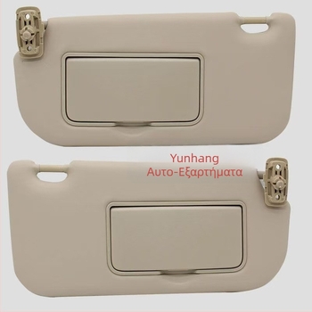 Ηλιοπροστασία αυτοκινήτου Kia Sportage 2005-2015 με κοσμητικό καθρέπτη, εγκατάσταση Snap-On, εκτύπωση λογότυπου, μινιμαλιστικό στυλ