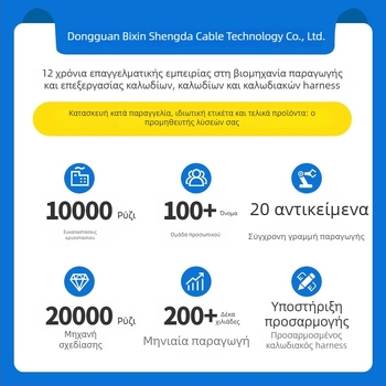 Καλώδιο αυτοκινήτου για διαχείριση συστήματος, ηλεκτρικά παράθυρα και κεντρική κλειδαριά — Xinshengda; πιστοποιήσεις UL, CUL, CCC, IATF 16949, ISO 9001, ISO 13485