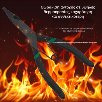 Κλιπς πλέρς για ευθύς άξονας με επίπεδη μύτη — μάρκα Yishun; διάμετρος κεφαλής: 1; γωνία κεφαλής: 0; κεφαλή μη αντικαταστάσιμη.