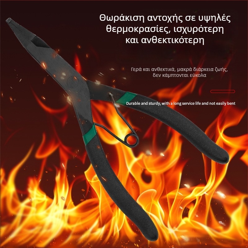 Κλιπς πλέρς για ευθύς άξονας με επίπεδη μύτη — μάρκα Yishun; διάμετρος κεφαλής: 1; γωνία κεφαλής: 0; κεφαλή μη αντικαταστάσιμη.