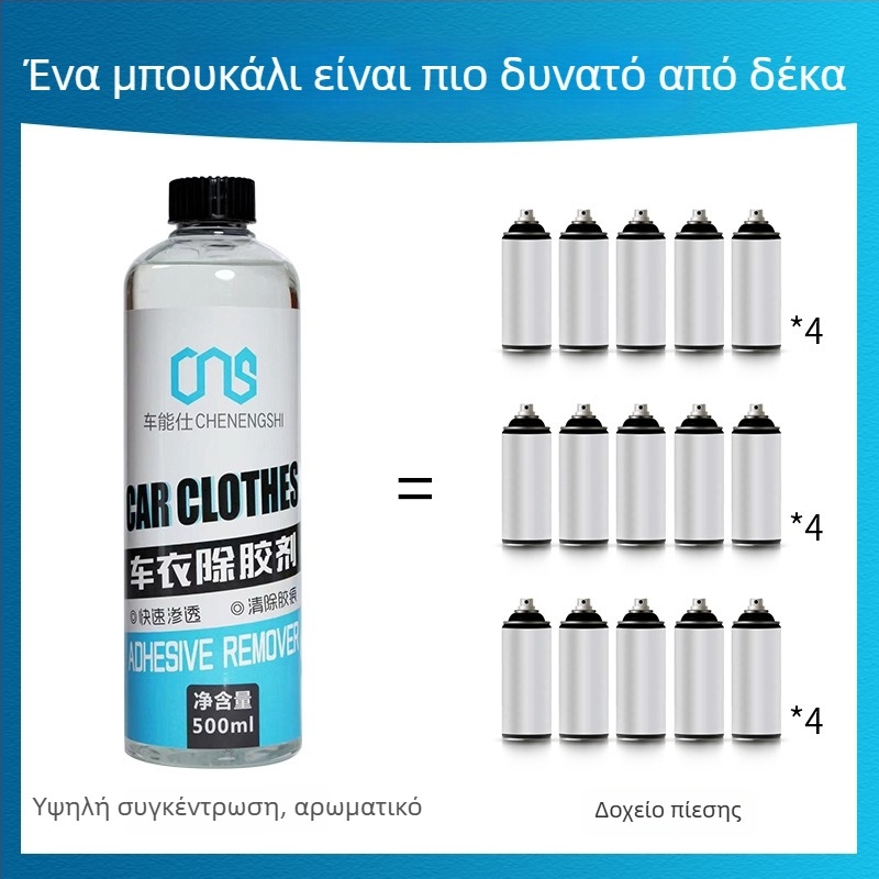 Απομακρυντής κόλλας για αυτοκόλλητα περιτυλίγματος αυτοκινήτου και γυαλί οχήματος, ισχυρός καθαριστής αποκολλήσεων σε ολόκληρο το αυτοκίνητο, διάρκεια ζωής 5 ετών