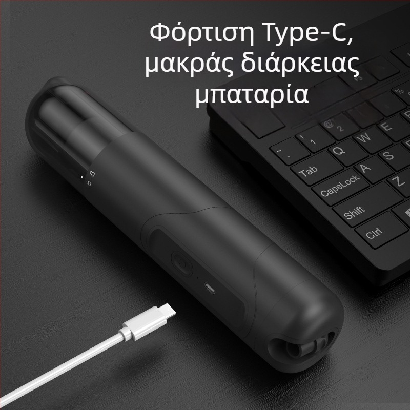 NEWO Μικρή ασύρματη ηλεκτρική σκούπα αυτοκινήτου, επαναφορτιζόμενη, 11.1V, 56W, 5500Pa ισχυρή αναρρόφηση