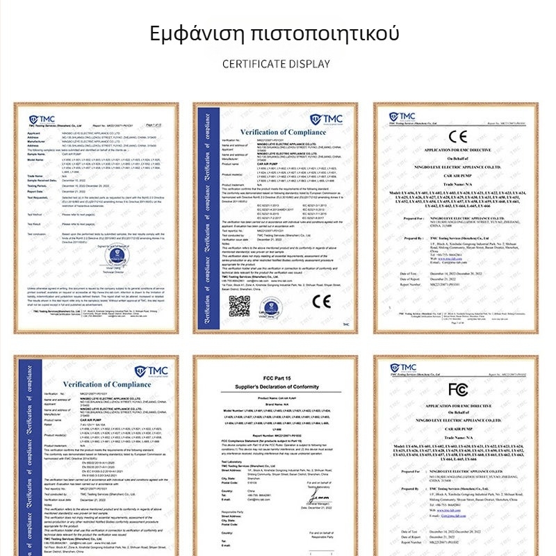 Φορητός αντλητής αέρα αυτοκινήτου με USB τροφοδοσία, 12V, 25 L/min, ψηφιακή οθόνη, έως 80W