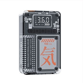 Ασύρματη αντλία αέρα αυτοκινήτου με ψηφιακή οθόνη - διπλοί κινητήρες, 12V, 30 L/min, επαναφορτιζόμενη