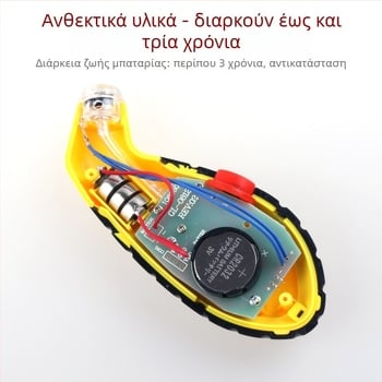 Hexuan ψηφιακός μετρητής πίεσης ελαστικών αυτοκινήτου με LCD οθόνη, υποστήριξη πολλαπλών μονάδων, πλαστικό περίβλημα