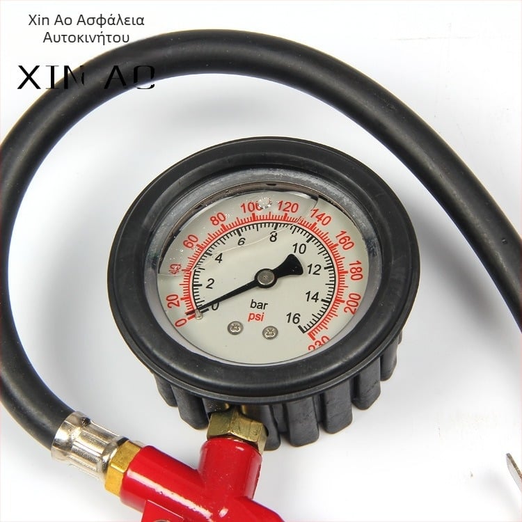 Xin Ao πολυλειτουργικός μετρητής πίεσης ελαστικών με ένδειξη σε kPa, πλαστικό-μεταλλικό σώμα