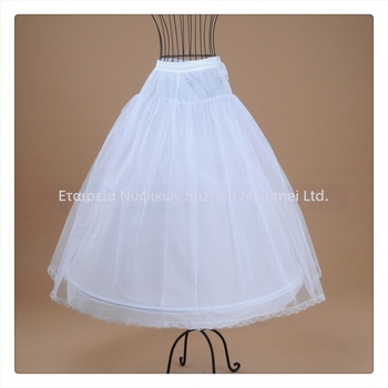 Meitumei υποστήριξη φούστας νυφικής με διπλό μεταλλικό δαχτυλίδι και μονόστρωτο σκληρό πλέγμα, μήκος μέχρι το πάτωμα