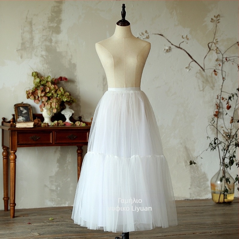 Φούστα cake με εσωτερική στήριξη, χωρίς κόκαλα bustle, ύφασμα 95%+, στυλ socialite