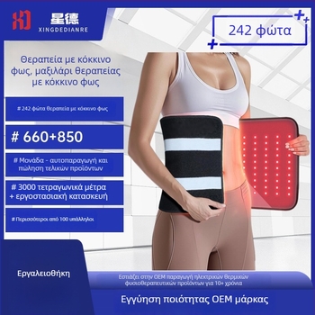 LED κουβέρτα θεραπείας με φως — 12V, 28W, θέρμανση έως 55°C, εύρος θερμοκρασίας 45–55°C, CE πιστοποιημένο; ζώνες φροντίδας γόνατος, ώμου, μέσης