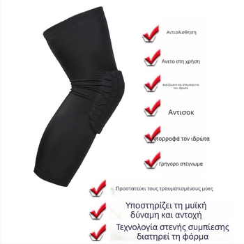 Προστατευτικό γόνατος για μπάσκετ – πολυεστερικό υλικό, καθολικό, προστασία γόνατος