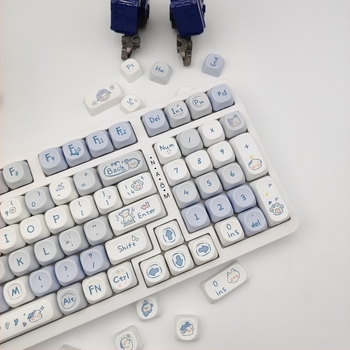 Προσωποποιημένο σετ keycap από PBT για μηχανικό πληκτρολόγιο, ύψος MOA, με τεχνολογία σούμπλιμασης, συμβατό με διάταξη 6.25U και τα περισσότερα πληκτρολόγια