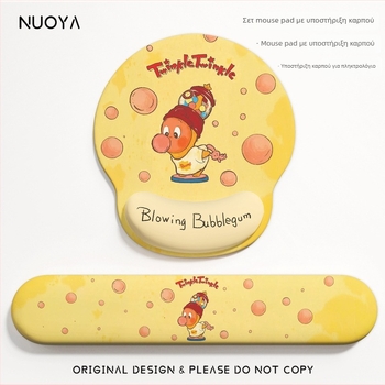 Μαξιλαράκι καρπού για ποντίκι — Καουτσούκ, ιαπωνικό μινιμαλιστικό στυλ, σχήμα καρπού, αντιολισθητικό, για γραφείο και φορητό υπολογιστή