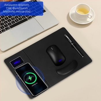 MD-55 Δερμάτινο Διπλής Όψεως Πατάκι Ποντικιού με Προσαρμοσμένες Εικόνες και Εκτύπωση Λογότυπου