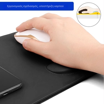 MD-55 Δερμάτινο Διπλής Όψεως Πατάκι Ποντικιού με Προσαρμοσμένες Εικόνες και Εκτύπωση Λογότυπου