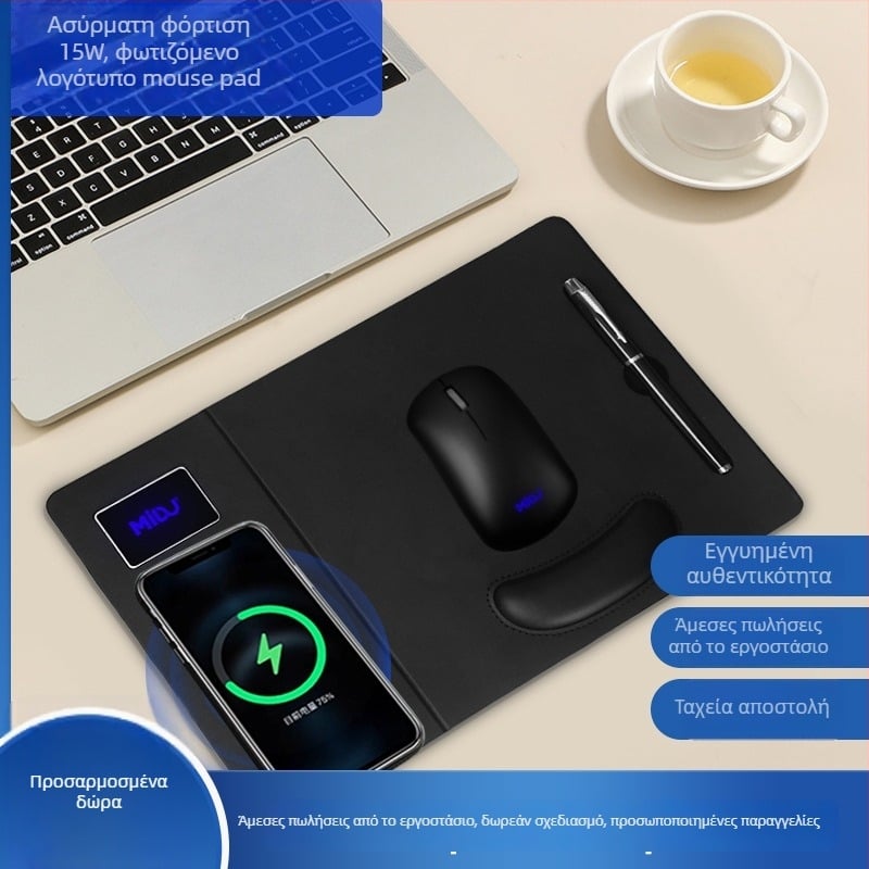 MD-55 Δερμάτινο Διπλής Όψεως Πατάκι Ποντικιού με Προσαρμοσμένες Εικόνες και Εκτύπωση Λογότυπου