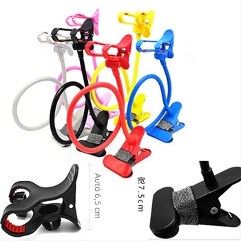 Gooseneck στήριγμα γραφείου για κινητό και tablet, περιστρεφόμενος κλιπ, OEM μεταλλικό