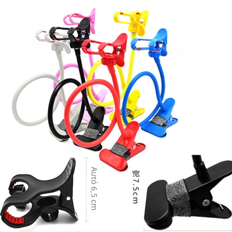 Gooseneck στήριγμα γραφείου για κινητό και tablet, περιστρεφόμενος κλιπ, OEM μεταλλικό