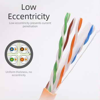 Cat6e Ethernet καλώδιο - Διπλά θωρακισμένο, Gigabit Ethernet, twisted pair, μήκος 300 μ