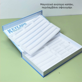 Κυτίο συσκευασίας καλυμμάτων πληκτρολογίου με επένδυση από μαργαριριώδες βαμβάκι, παγκόσμια συμβατότητα, χαρτόκουτο, περιέχει δύο κομμάτια μαργαριριώδους βαμβακιού