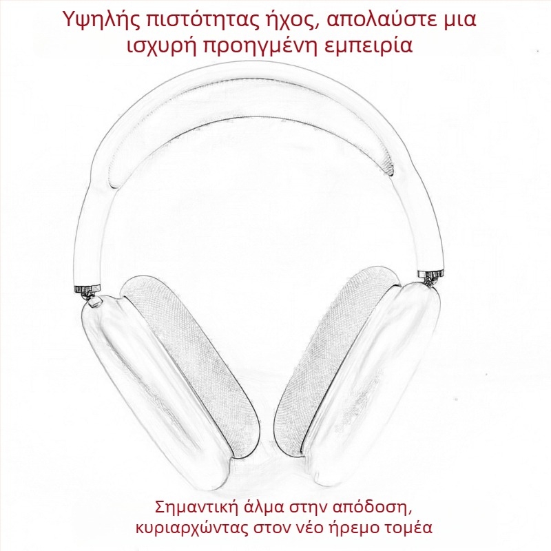 Ασύρματα ακουστικά πάνω από το αυτί με ενεργή ακύρωση θορύβου, Bluetooth 5.3, εμβέλεια 25 m, διάρκεια μπαταρίας άνω των 8 ωρών, Luoda chipset