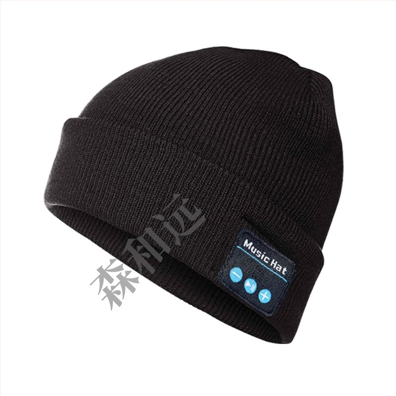 Bluetooth πλεκτό καπέλο με LED φως και ενσωματωμένα στερεοφωνικά ηχεία, εμβέλεια 15 μ, Bluetooth 5.4, μπαταρία πάνω από 8 ώρες