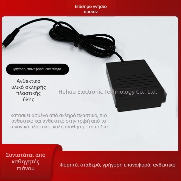 BH-1001 Πετάλι Διατήρησης για Ηλεκτρονικό Πιάνο, Πληκτρολόγιο και MIDI Συνθετήρα