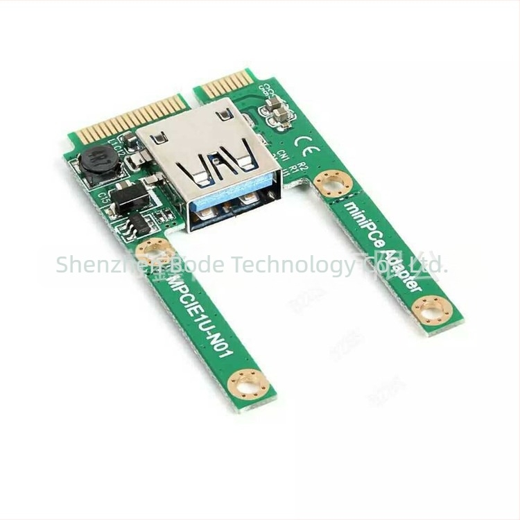 Κάρτα προσαρμογής Mini PCIe προς USB 3.0, συμβατή με ύψος μισού και πλήρες ύψος, μοντέλο MU-01