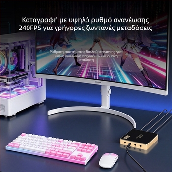 Κάρτα καταγραφής βίντεο 4K60Hz, με τσιπ 2131s, HDMI/USB διεπαφή, συμβατή με όλα τα λειτουργικά συστήματα, 1 έτος εγγύηση