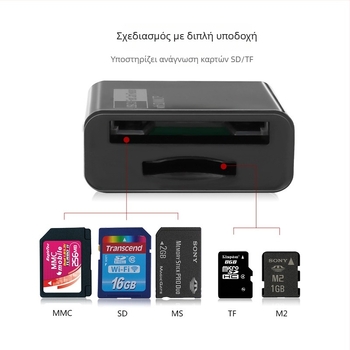 Type-C 5-σε-1 OTG αναγνώστης καρτών CF/SD, συμβατός με κινητά Xiaomi 4C και Letv