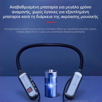 Ασύρματα ακουστικά In-Ear με neckband στυλ, True Wireless, Bluetooth 5.0, αυτονομία μπαταρίας άνω των 8 ωρών, εμβέλεια 10 μ