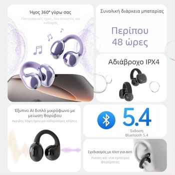 Ασύρματα Bluetooth in-ear ακουστικά Wopin OWS18, USB βύσμα, βάρος 36 g, απλός σχεδιασμός