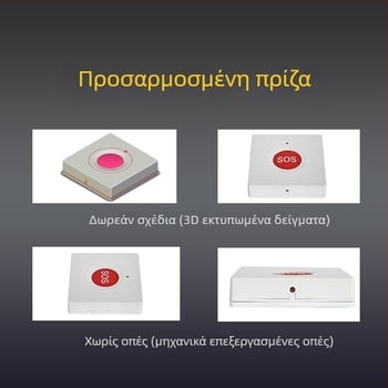 Αδιάβροχη θήκη κουμπιού SOS με καλώδιο