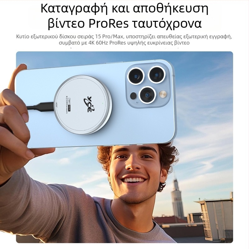 Εξωτερικό περίβλημα M.2 NVMe με μαγνητική στερέωση, συμβατό με SSD 2230/2242, USB-C 10Gbps