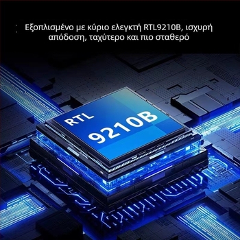 Ζebra 007 Εξωτερικό περίβλημα M.2 NVMe SSD — USB Type-C, 10Gbps, έως 2TB, ελεγκτής διπλού πρωτοκόλλου 9210b