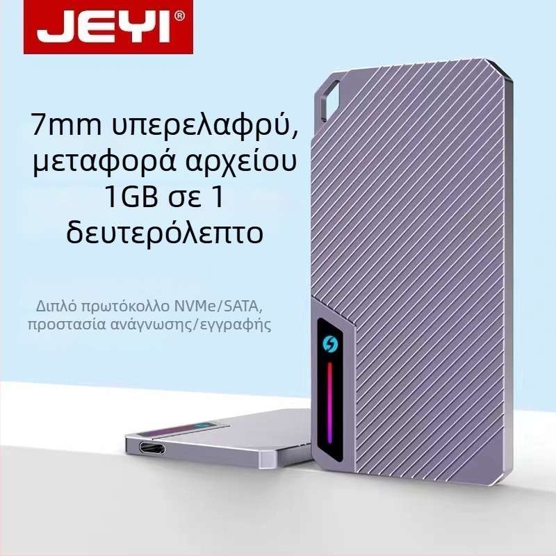 Ζebra 007 Εξωτερικό περίβλημα M.2 NVMe SSD — USB Type-C, 10Gbps, έως 2TB, ελεγκτής διπλού πρωτοκόλλου 9210b