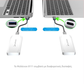 Εξωτερική θήκη NVMe PCIe SSD 4TB USB 3.2 10Gbps αλουμινένιο κράμα 8111A
