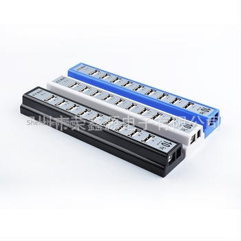 RXD-1001 USB 2.0 HUB με εξωτερική τροφοδοσία, 10 θύρες