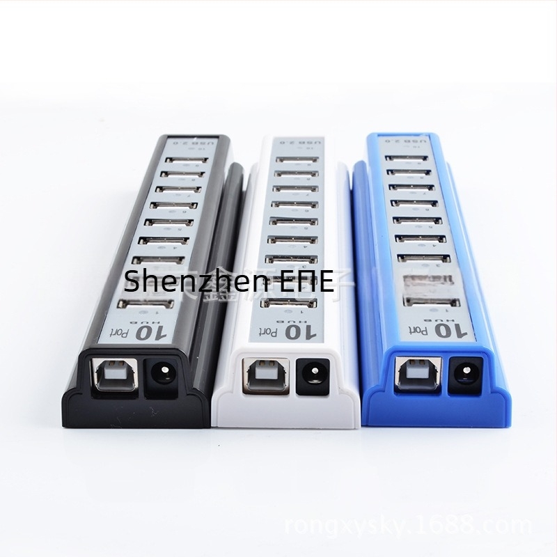 RXD-1001 USB 2.0 HUB με εξωτερική τροφοδοσία, 10 θύρες