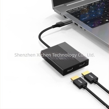 XONSEYE XC-L51 MST σταθμός σύνδεσης με επέκταση USB-A/USB-C, υποστηρίζει τρεις οθόνες μέσω DisplayLink, συμβατός με M1 MacBook