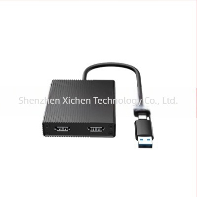 XONSEYE XC-L51 MST σταθμός σύνδεσης με επέκταση USB-A/USB-C, υποστηρίζει τρεις οθόνες μέσω DisplayLink, συμβατός με M1 MacBook