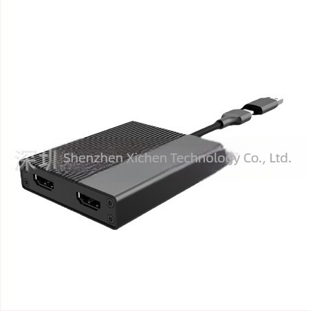 XONSEYE XC-L51 MST σταθμός σύνδεσης με επέκταση USB-A/USB-C, υποστηρίζει τρεις οθόνες μέσω DisplayLink, συμβατός με M1 MacBook